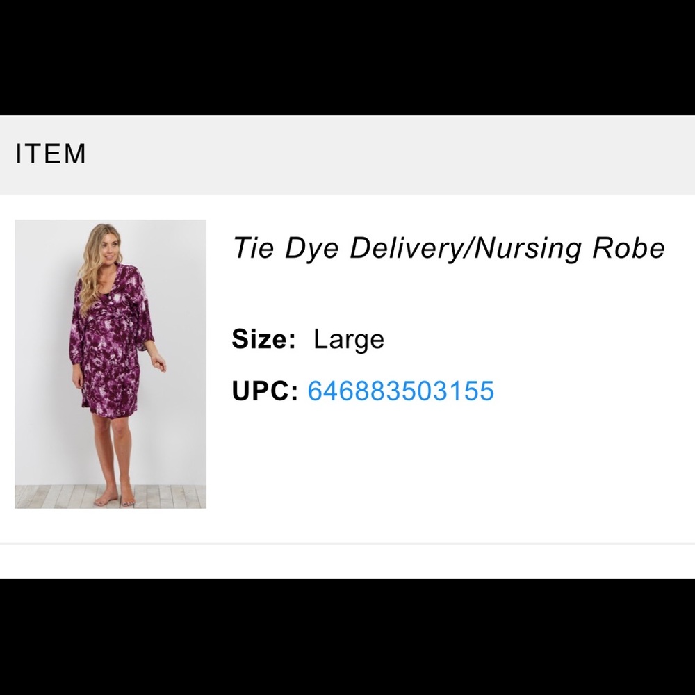 Pink Blush maternity robe